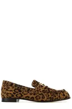 Fendi | Fendi Baguette Leopard Printed Loafers