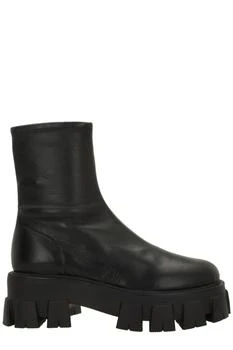 Prada | Prada Round-Toe Zipped Boots