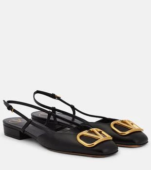 Valentino | VLogo leather slingback flats
