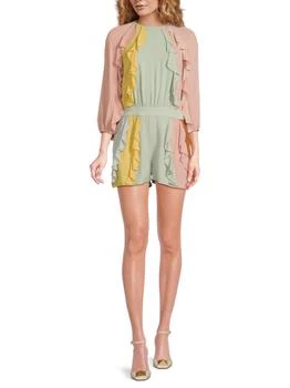 Valentino | Pastel Ruffled Silk Romper