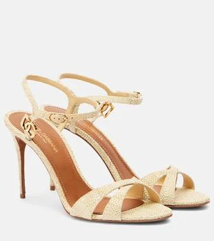 Dolce 
Gabbana | Raffia-effect sandals