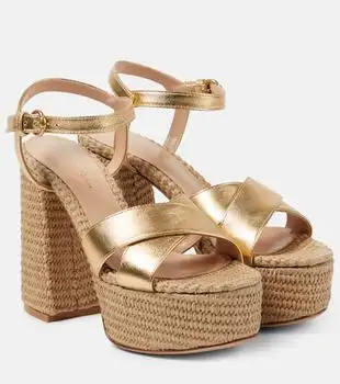Gianvito Rossi | Metallic leather platform sandals