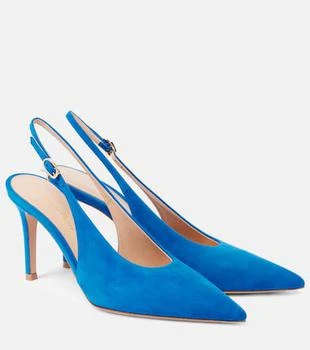Gianvito Rossi | Robbie suede slingback pumps