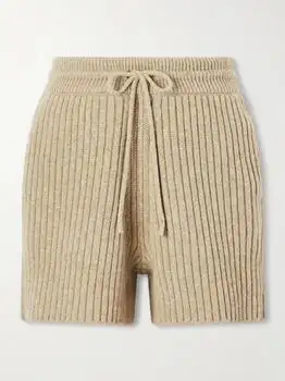 Burberry | Ribbed Wool And Cashmere-blend Shorts - Beige