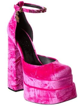 Versace | Medusa Aevitas Velvet Platform Pump