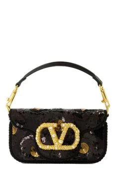 Valentino | Valentino Locò VLogo Signature Sequin Embellished Tote Bag