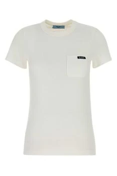 Prada | Prada Logo-Patch Crewneck T-Shirt