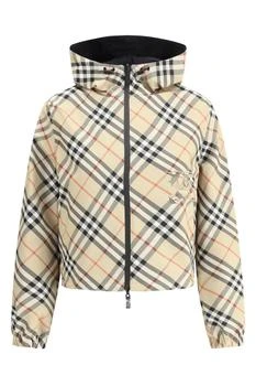 Burberry | Burberry Vintage Checked Reversible Hooded Jacket