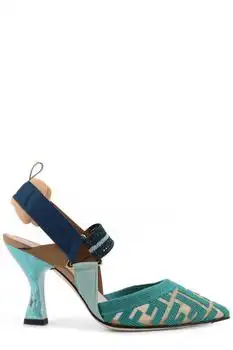 Fendi | Fendi Colibrì FF High-Heel Slingback Pumps