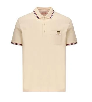 Valentino | Valentino Logo Embroidered Button Detailed Polo Shirt
