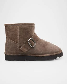 Brunello Cucinelli | Suede Shearling-Lined Ankle Boots