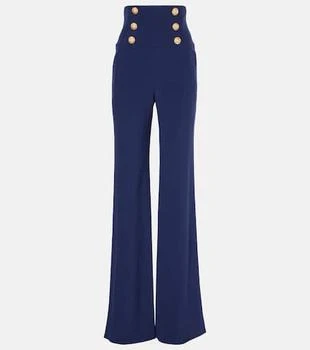 Balmain | High-rise wide-leg jeans