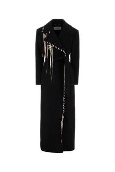 Dries Van Noten | Dries Van Noten Whipstitch-Embellished Self-Tie Coat