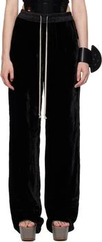 Rick Owens | Black Concordians Dietrich Drawstring Trousers