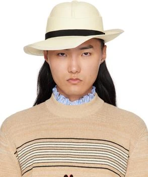 Valentino | Off-White Large Brim Panama Hat