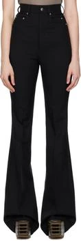 Rick Owens | Black Concordians Bolan Bootcut Trousers