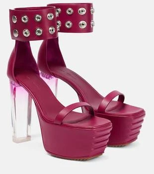 Rick Owens | Minimal leather platform sandals