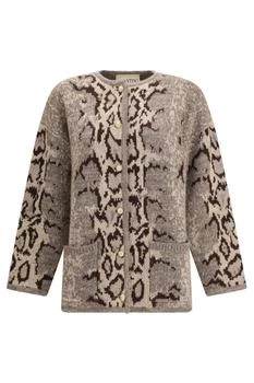 Valentino | Valentino Button-Up Crewneck Cardigan