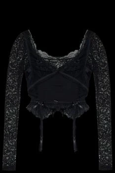 Balenciaga | Balenciaga Lace Detailed Long-Sleeve Top
