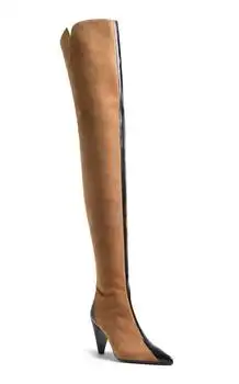 Khaite | Khaite Harvey Suede Over-The-Knee Boot - Moda Operandi