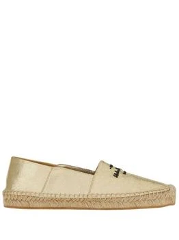 Salvatore Ferragamo | Salvatore Ferragamo - Women
s Logo-embroidered Metallic Espadrilles