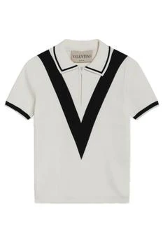 Valentino | Valentino Zip Detailed Short-Sleeved Knitted Top