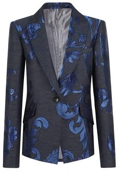 ETRO | Etro Floral Pattern Buttoned Denim Jacket