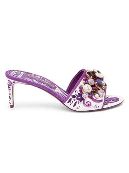 Dolce 
Gabbana | Maiolica Embellished Sandals