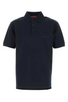 Gucci | Gucci Embroidery Piquet Polo Shirt