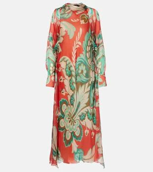 ETRO | Printed silk maxi dress