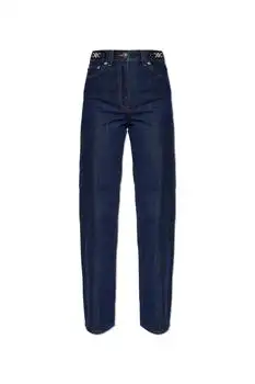 Versace | Versace Logo-Patch Straight Leg Jeans