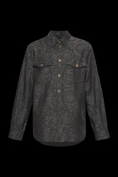 Versace | Versace Pattern-Jacquard Long-Sleeved Shirt