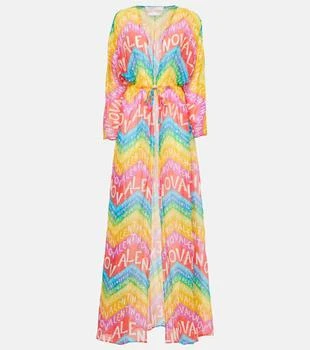 Valentino | Logo cotton-blend beach cover-up