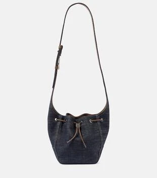 Brunello Cucinelli | Foulard Small denim bucket bag
