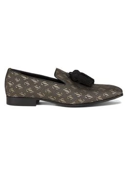 Jimmy Choo | Foxley Jacquard Tassel Loafers