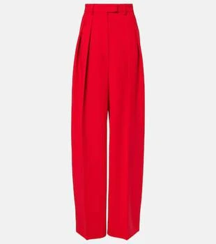 Max Mara | Abadan wool-blend canvas wide-leg pants