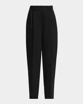 Givenchy | Slashed Double-Pleated Tapered-Leg Trousers