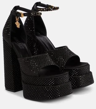 Versace | Medusa Aevitas embellished platform sandals