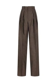 Yves Saint Laurent | Saint Laurent Mid-Rise Wide Leg Pants