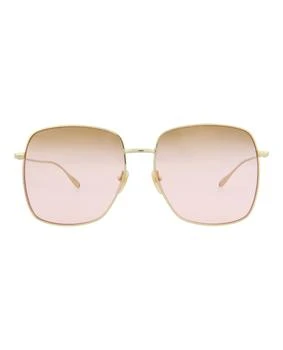 Gucci Square-Frame Metal Sunglasses