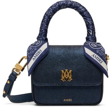 AMIRI | Navy 
MA
 Denim Micro Bag