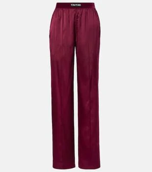 Tom Ford | Silk-blend satin wide-leg pants