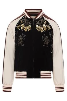 Valentino | Valentino Embroidered Zip-Up Jacket