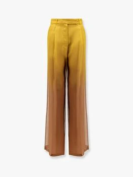 Max Mara | Baffo silk trousers with shaded effect