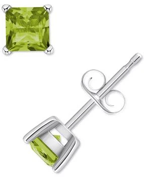 Macy's | Peridot Square Stud Earrings (3/4 ct. t.w.) in 14k Gold