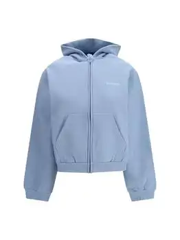 Balenciaga | Balenciaga Logo Embroidered Zip-Up Hoodie