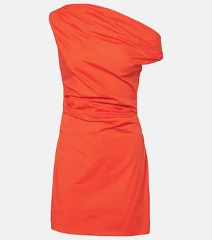 Phare draped cotton minidress