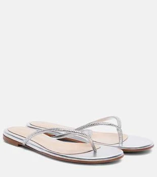 Gianvito Rossi | India metallic leather thong sandals