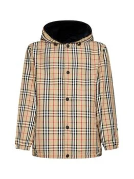 Burberry | Burberry Checked Hooded Reversible Jacket