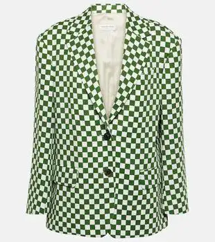 Dries Van Noten | Checked single-breasted blazer